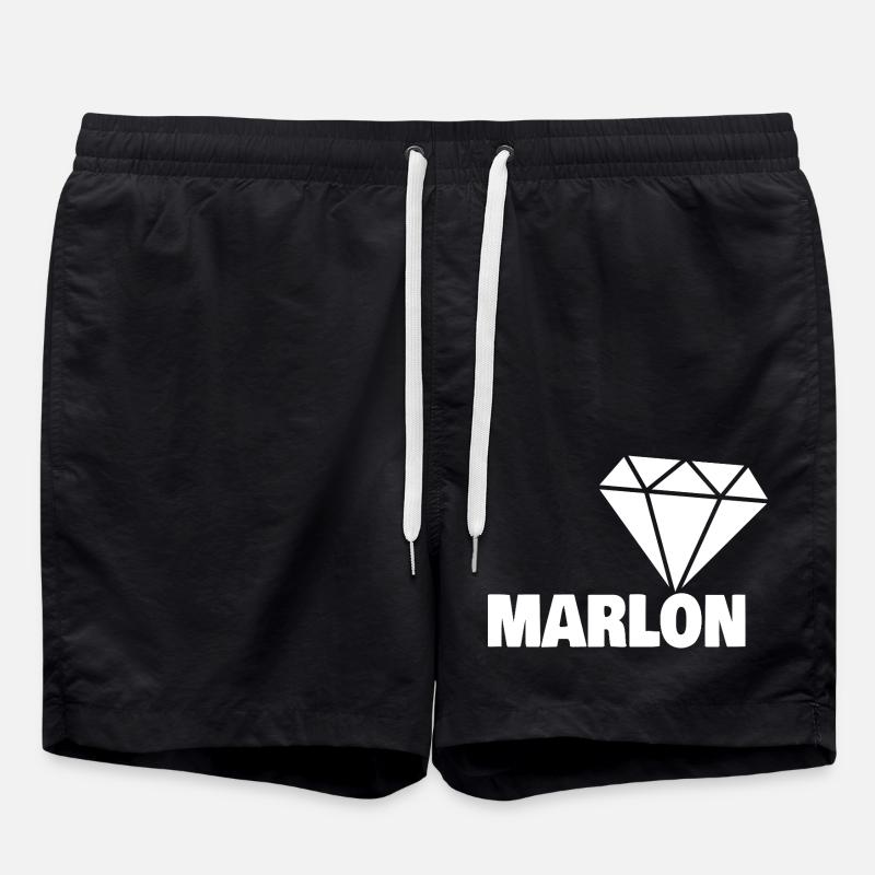 Gift for Marlon - Swim Trunks - black