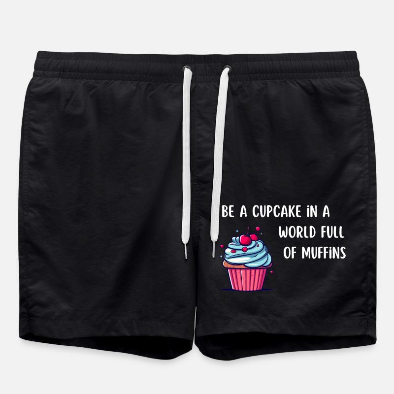 Be a Cupcake - Swim Trunks - black