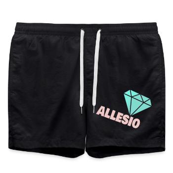 Cadeau pour Allesio - Short de bain - noir - Devant - AI Model Male 185 light (185cm)