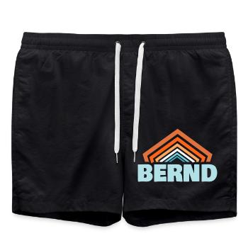 Cadeau pour Bernd - Short de bain - noir - Devant - AI Model Male 185 light (185cm)