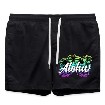 Aloha Holiday Hawaii Gift - Short de bain - noir - Devant - AI Model Male 185 light (185cm)