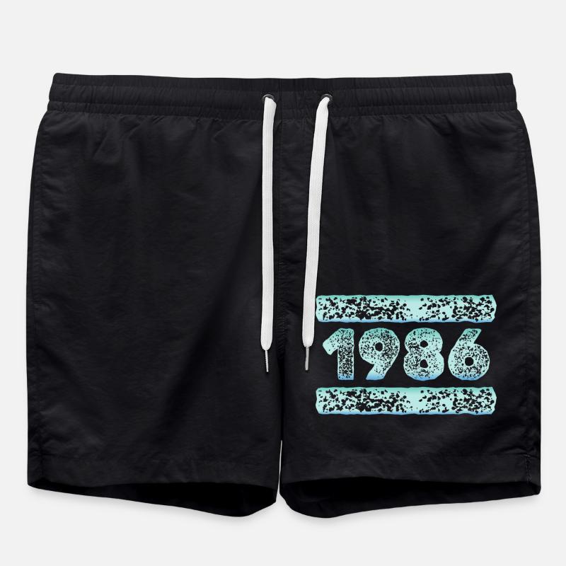 1986 - Short de bain - noir