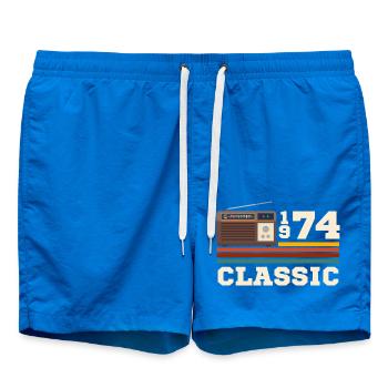 Anniversary 1974 retro classic - Swim Trunks - cobalt blue - Front