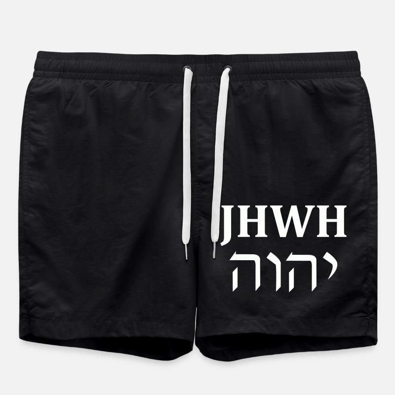 YHWH - Short de bain - noir