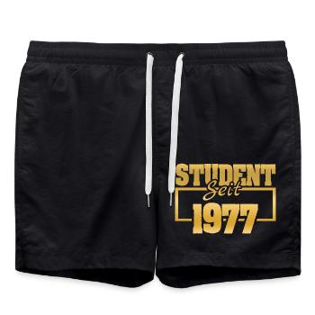 since 1977 - Swim Trunks - black - Front - AI Model Male 185 light (185cm)