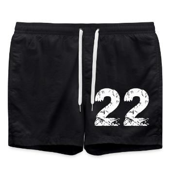 22 - Short de bain - noir - Devant - AI Model Male 185 light (185cm)