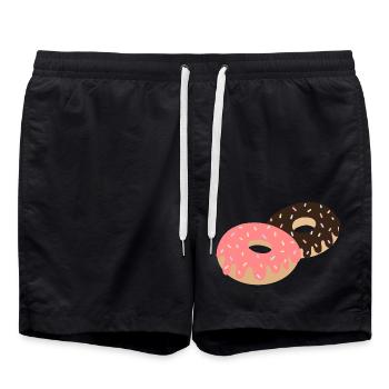 Beignets au chocolat - Short de bain - noir - Devant - AI Model Male 185 light (185cm)