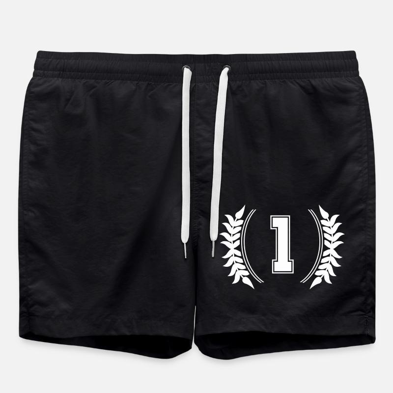 Number 1 - Swim Trunks - black