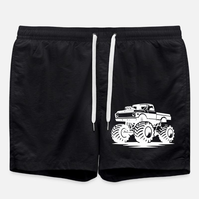 truck - Badeshorts - Schwarz
