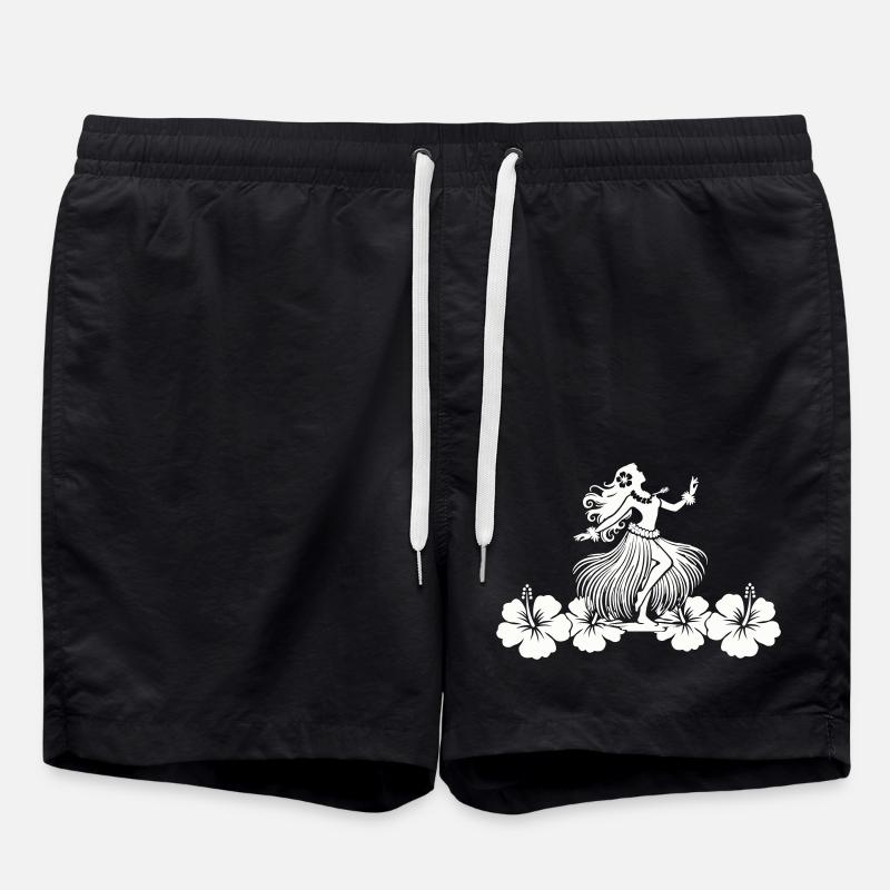 Hawaï Femme Hibiscus - Short de bain - noir