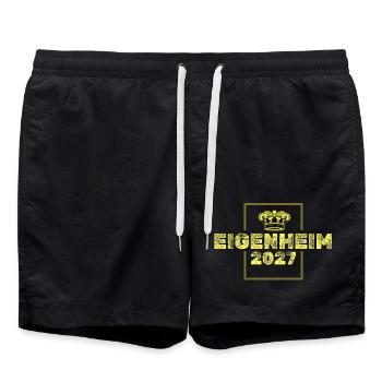 2027 - Badeshorts - Schwarz - Vorne - AI Model Male 185 light (185cm)