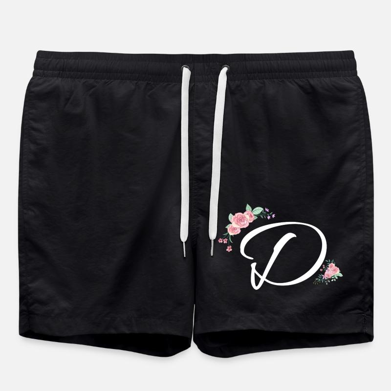 Brief der Blumen - Badeshorts - Schwarz