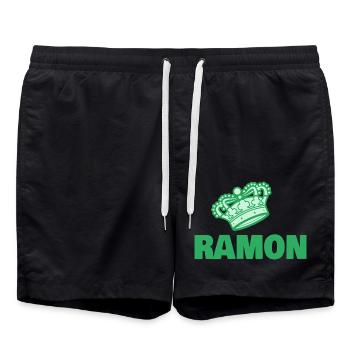 Ramon comme prénom - Short de bain - noir - Devant - AI Model Male 185 light (185cm)