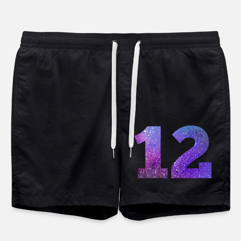Numéro 12 galaxie - Short de bain - noir