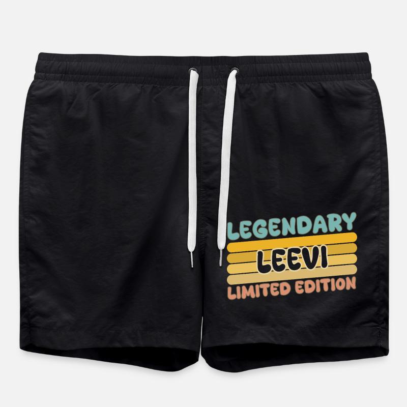 Leevi comme nom - Short de bain - noir