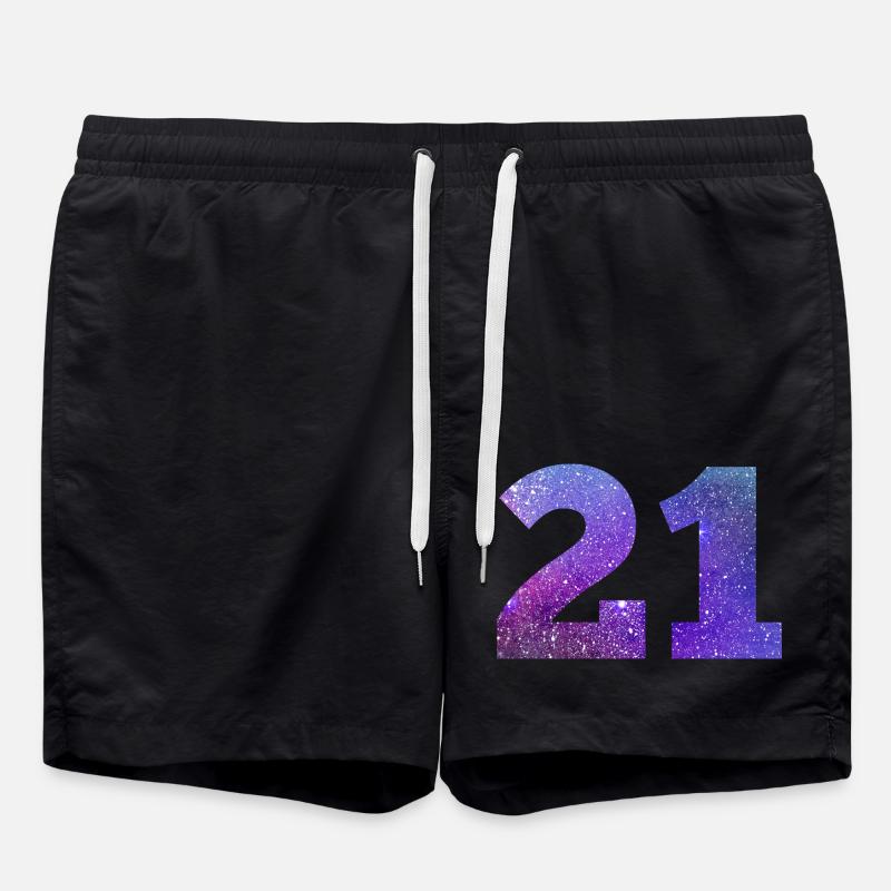 Numéro 21 galaxie - Short de bain - noir