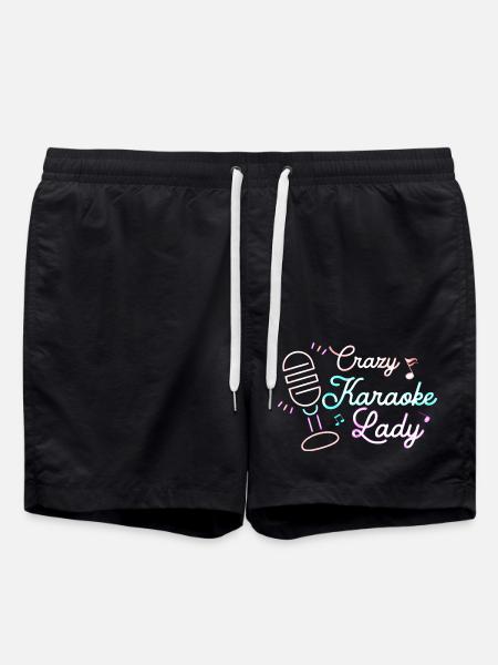 Crazy karaoke Lady chanteuse chanteuse - Short de bain - noir