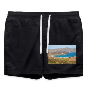 Plage de Paralia Ftelias Île de Mykonos Mer Égée du Sud - Short de bain - noir - Devant - AI Model Male 185 light (185cm)