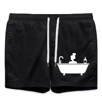 Bathtub Care - Swim Trunks - black - Front - AI Model Male 185 light (185cm)