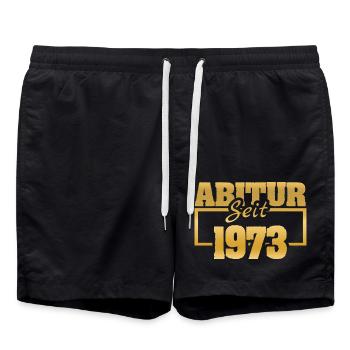 Vacances 1973 - Short de bain - noir - Devant - AI Model Male 185 light (185cm)