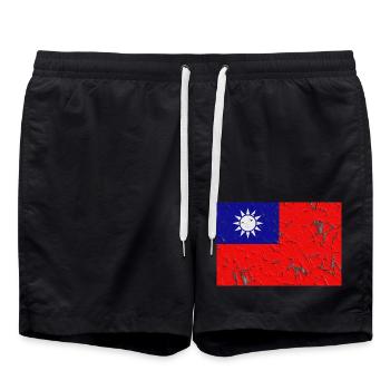 Cadeau pour Taïwan - Short de bain - noir - Devant - AI Model Male 185 light (185cm)
