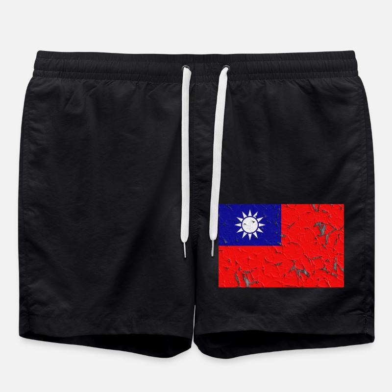 Gift for Taiwan - Swim Trunks - black