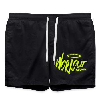 Puissance d’entraînement – La force par l’entraînement - Short de bain - noir - Devant - AI Model Male 185 light (185cm)