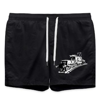 Locomotive (crocodile) - Short de bain - noir - Devant - AI Model Male 185 light (185cm)
