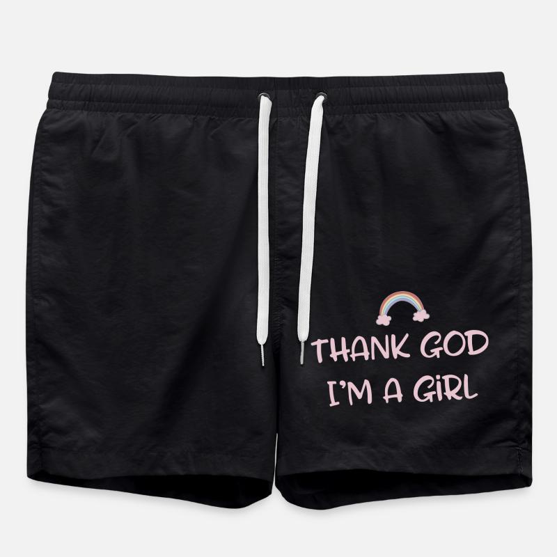 saying - Swim Trunks - black