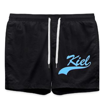 Kiel - Badeshorts - Schwarz - Vorne - AI Model Male 185 light (185cm)