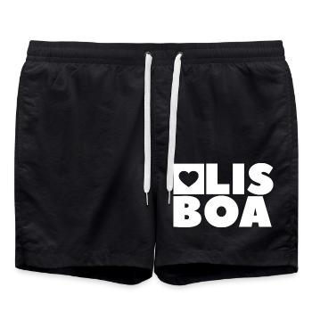 Lisbon - Swim Trunks - black - Front - AI Model Male 185 light (185cm)