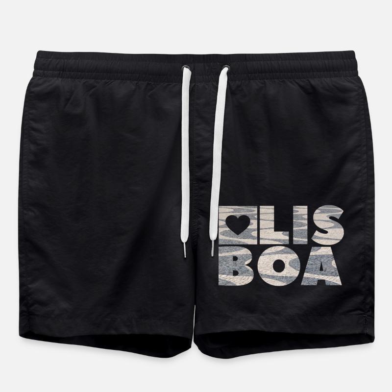 Lisboa - Lissabon - Lisbon - Badeshorts - Schwarz