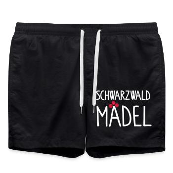 Schwarzwaldmädel - Badeshorts - Schwarz - Vorne - AI Model Male 185 light (185cm)