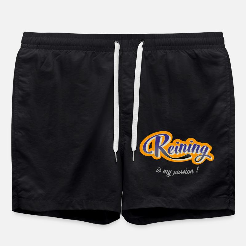 Reining is my passion - Swim Trunks - black