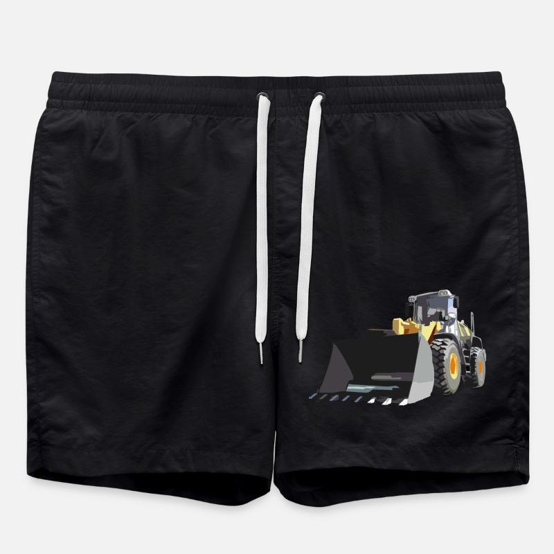 wheel loader - Swim Trunks - black