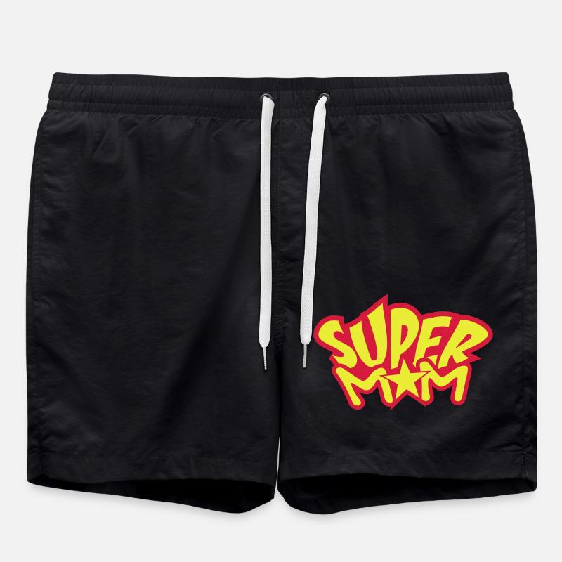 Super Mom - Swim Trunks - black