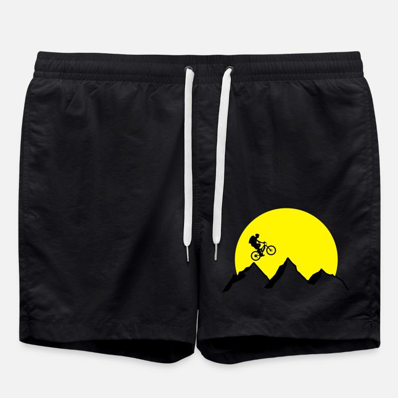 Mountain Carts - Swim Trunks - black