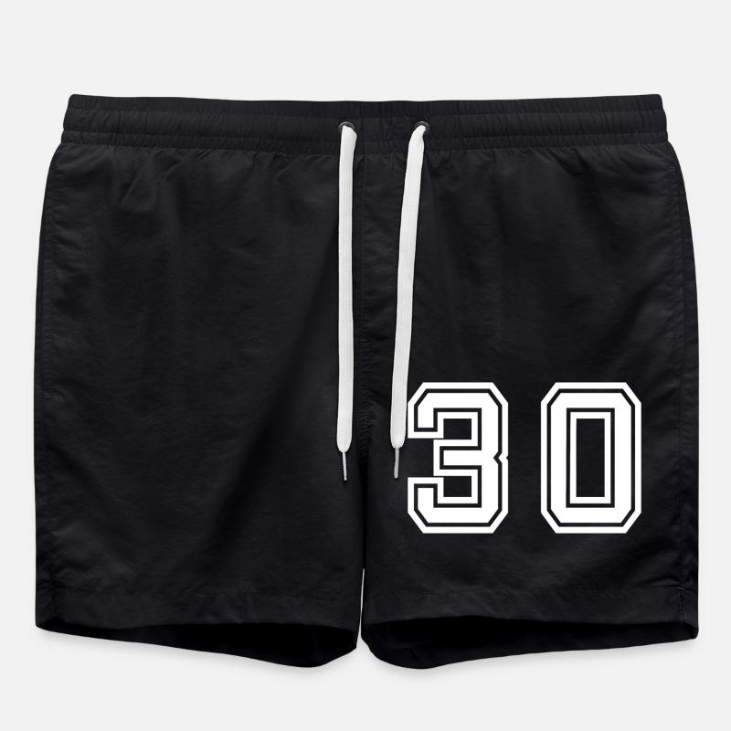 30 - trente - Short de bain - noir