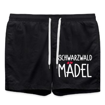 Schwarzwaldmädel - Badeshorts - Schwarz - Vorne - AI Model Male 185 light (185cm)