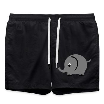 elephant - Swim Trunks - black - Front - AI Model Male 185 light (185cm)