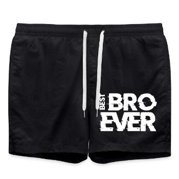 MEILLEUR BRO JAMAIS - Short de bain - noir - Devant - AI Model Male 185 light (185cm)