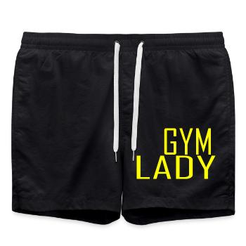 Gym femme - Short de bain - noir - Devant - AI Model Male 185 light (185cm)