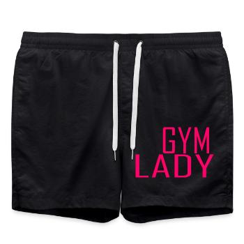 Gym femme - Short de bain - noir - Devant - AI Model Male 185 light (185cm)