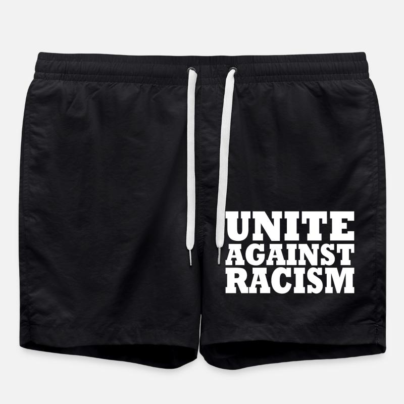 Gegen Rassismus - Badeshorts - Schwarz