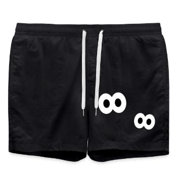 yeux - Short de bain - noir - Devant - AI Model Male 185 light (185cm)
