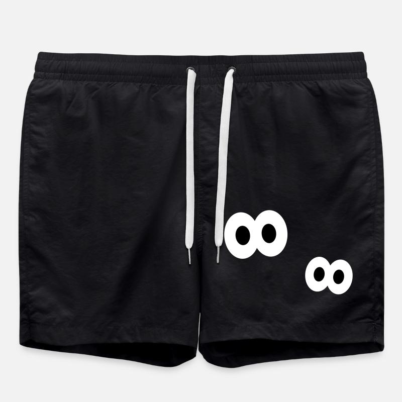 Augen - Badeshorts - Schwarz