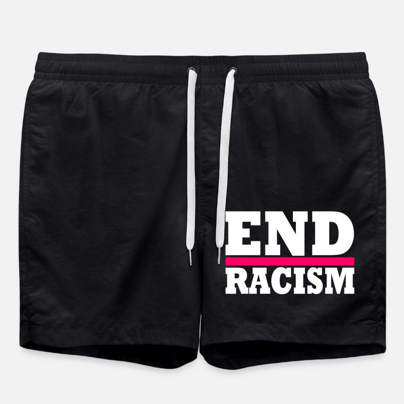 End Racism - Short de bain - noir