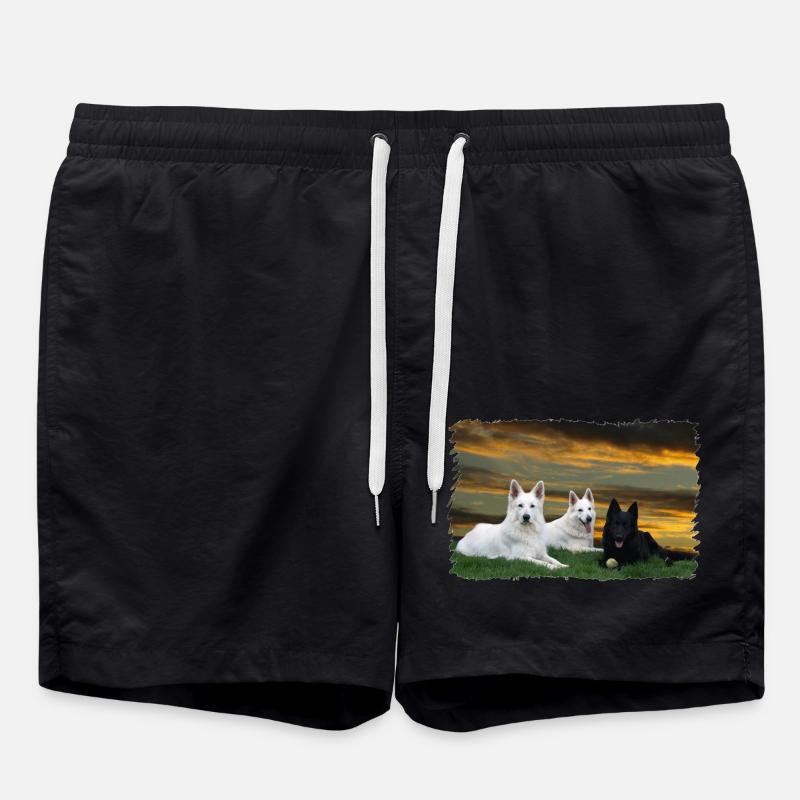 Black & White - Badeshorts - Schwarz