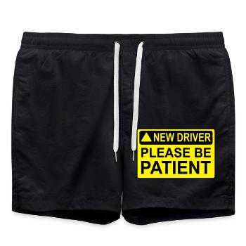 NEWDRIVER2 - Short de bain - noir - Devant - AI Model Male 185 light (185cm)