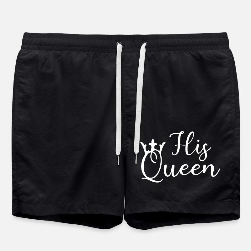 his queen - Badeshorts - Schwarz